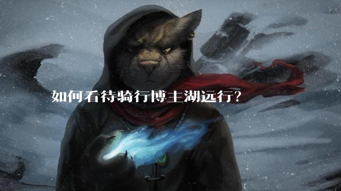如何看待骑行博主湖远行？